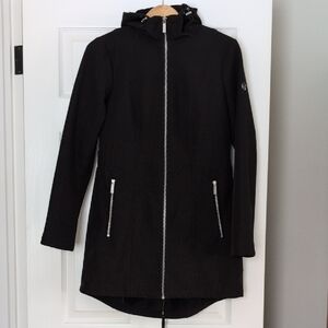 MICHAEL Michael Kors Black Hooded Rain Jacket